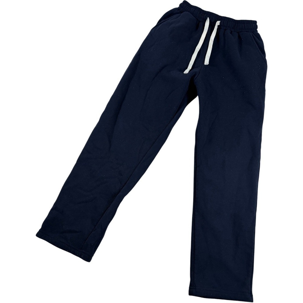 Unbranded Navy Blue Polyester Drawstring Sweatpants Boys Size S 10/12